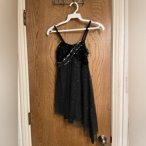 Weissman Dance Costume Black with Sequins